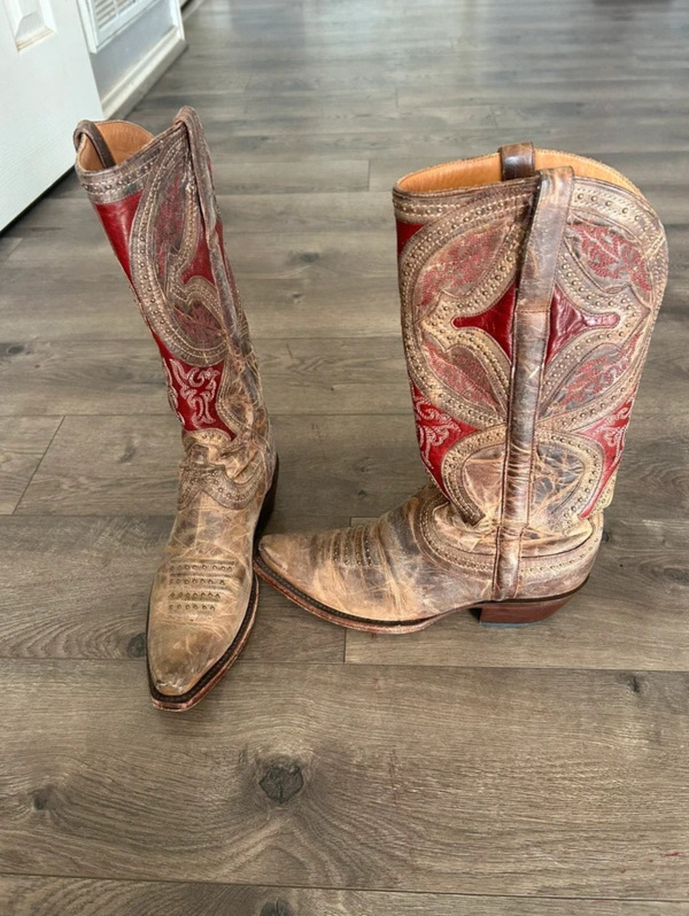 lucchese vintage western cowboy boots women’s 7